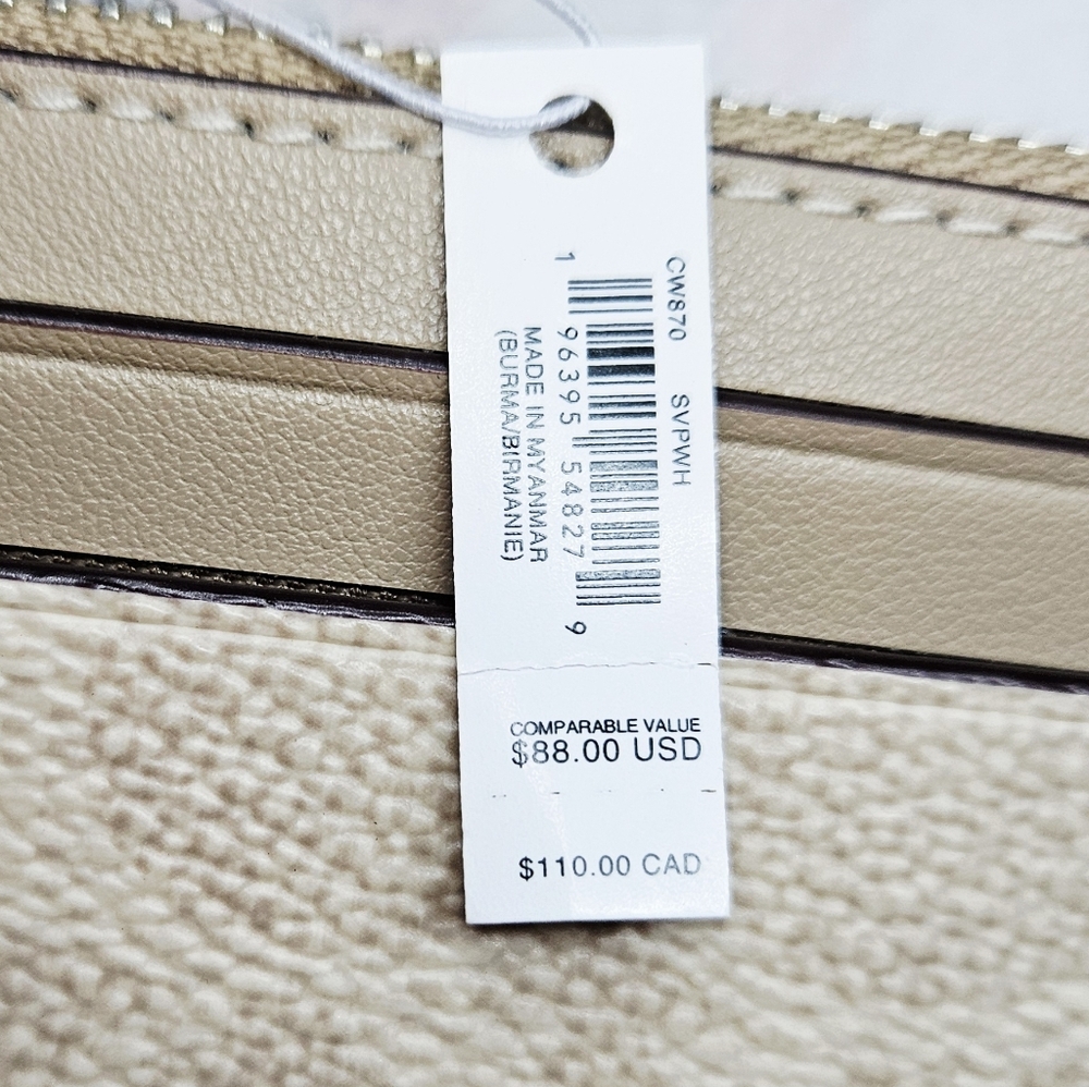 Coach Skinny ID Case Card Holder Signature Canvas - Picture 6 of 17